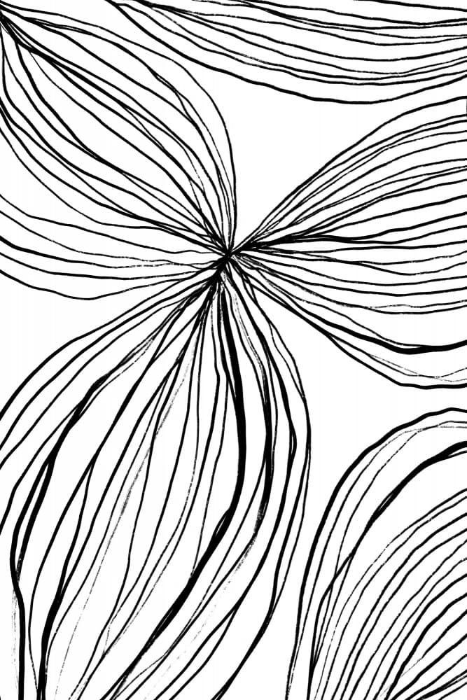 Flowing Petals by uplusmestudio — canvas wall art