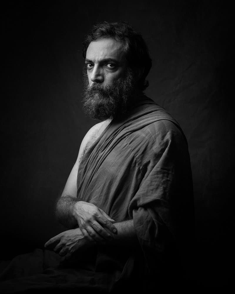 Intense Bearded Man by Mehdi Mokhtari — canvas wall art