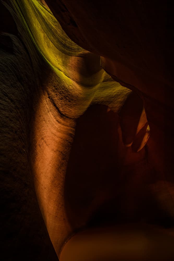 Golden Slot Canyon by James Zhen Yu — canvas wall art