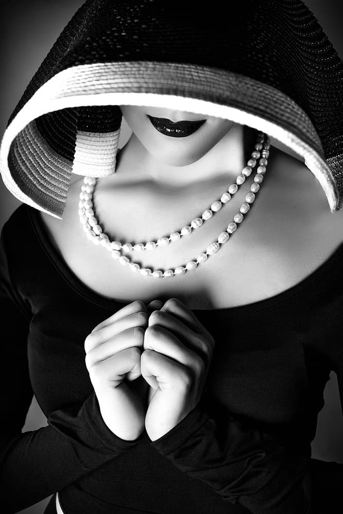 Elegant Woman Mysterious Hat by Ruslan Bolgov — canvas wall art