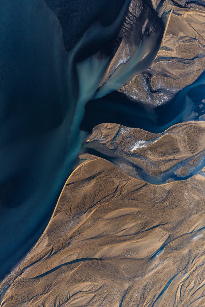 Braided River Landscape by Andrea Maestosi — canvas wall art