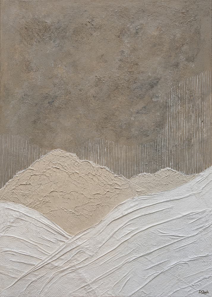 Textured Mountain Landscape