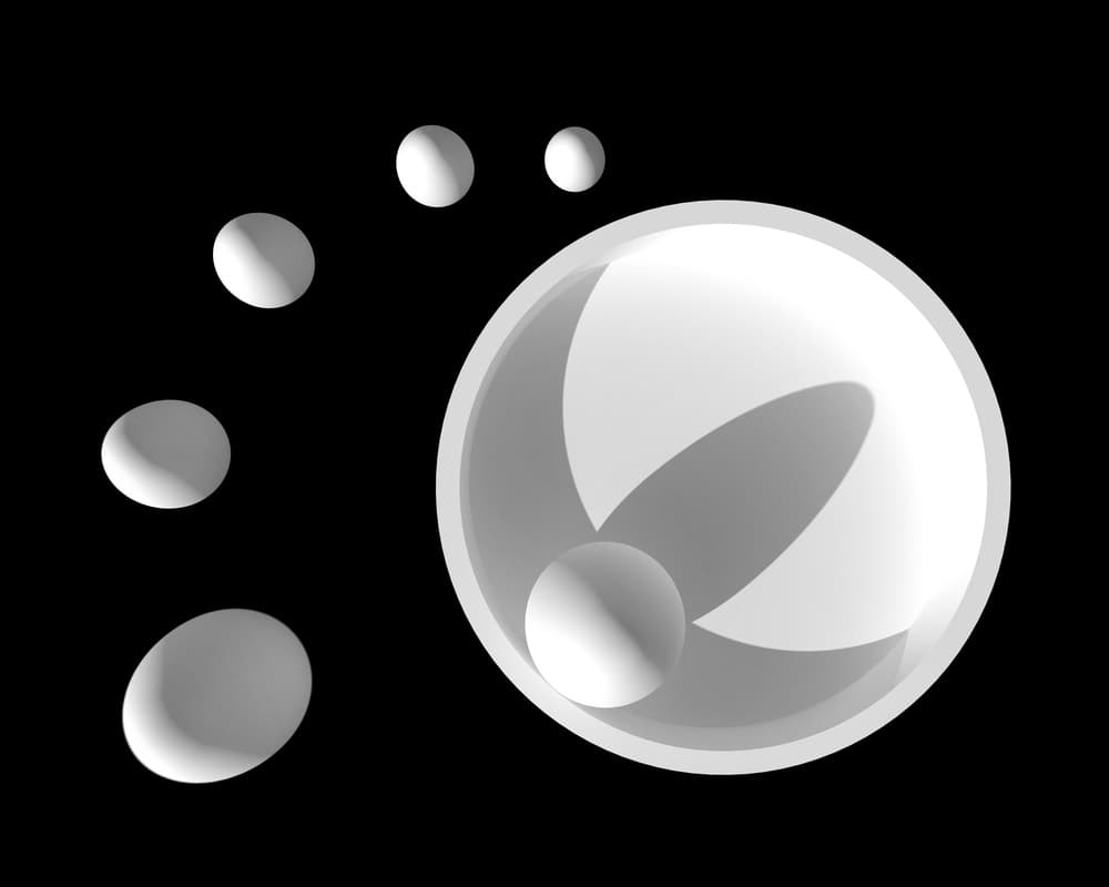 Orbiting White Spheres by Antonyus Bunjamin (Abe) — canvas wall art