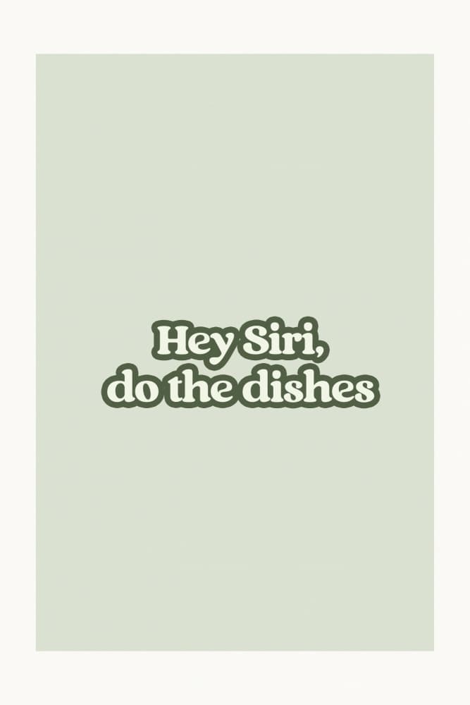Siri Dishes Command by Treechild — canvas wall art