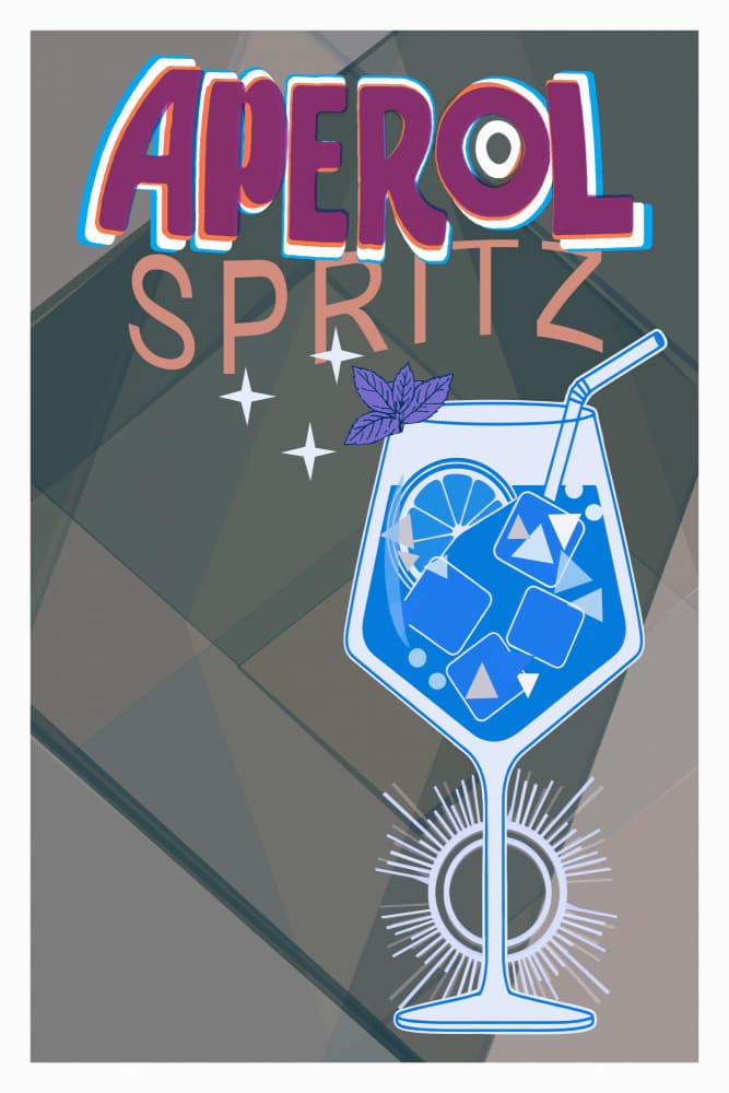 Cool Blue Cocktail by casa cartissi — canvas wall art