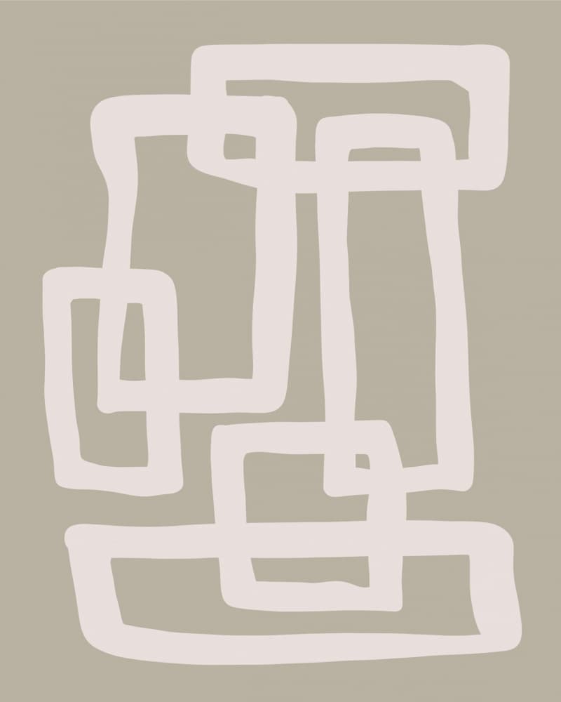 Modern Abstract Shapes by Natasha Playell — canvas wall art
