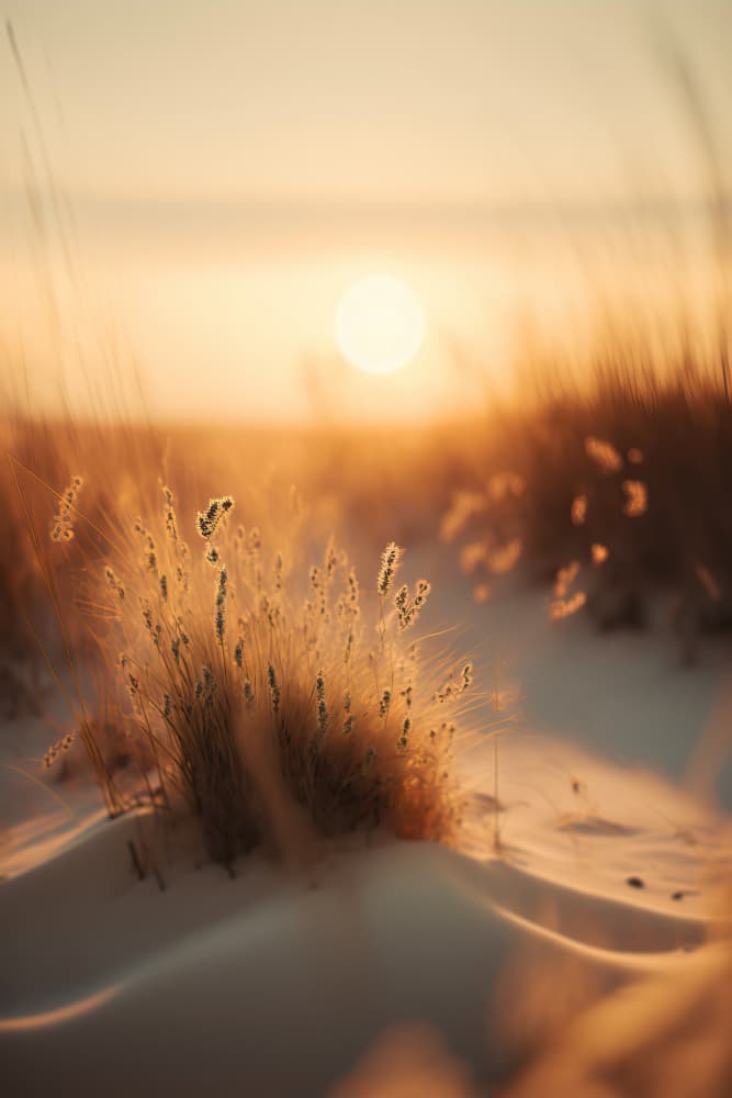 Golden Dune Whisper by Treechild — canvas wall art