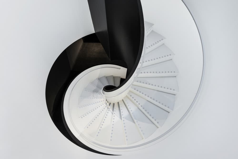 Abstract Spiral Staircase by fotomarion — canvas wall art
