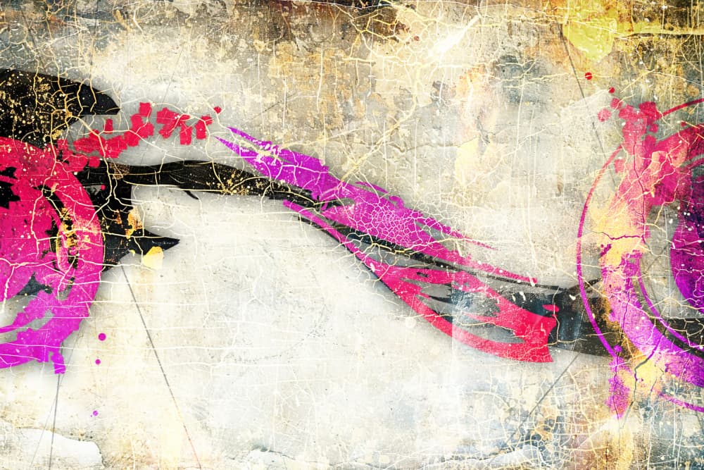 Vibrant Grunge Strokes by Rafal Kulik — canvas wall art