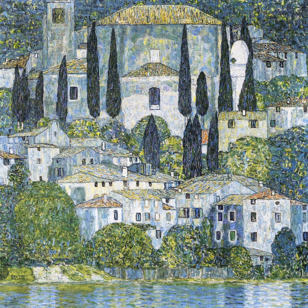 Kirche In Cassone (1913) by Gustav Klimt — canvas wall art