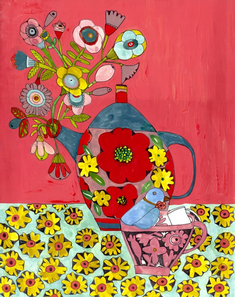 Tea for You and Me by Sharon Nullmeyer — canvas wall art