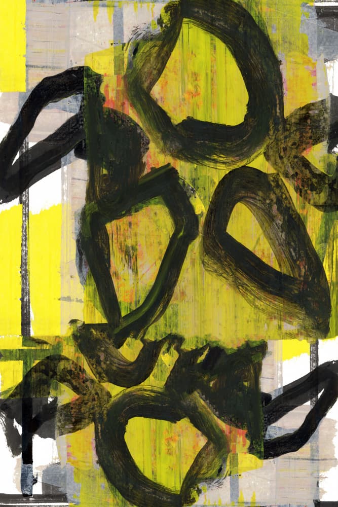 Vibrant Abstract Strokes by cartissi — canvas wall art