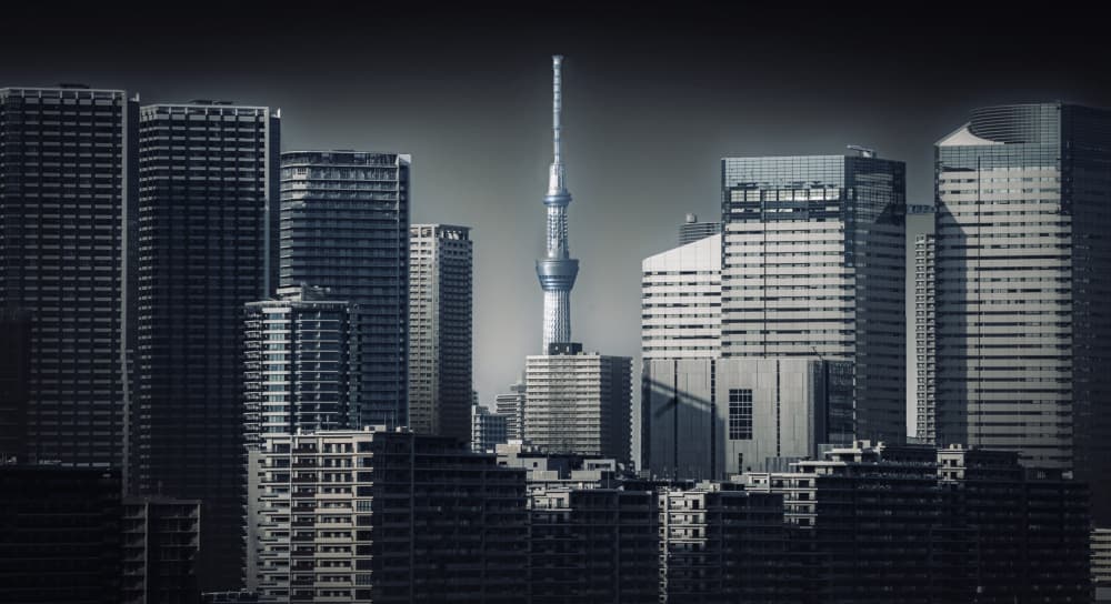Tokyo Skytree Horizon by Adachi Lintaman — canvas wall art