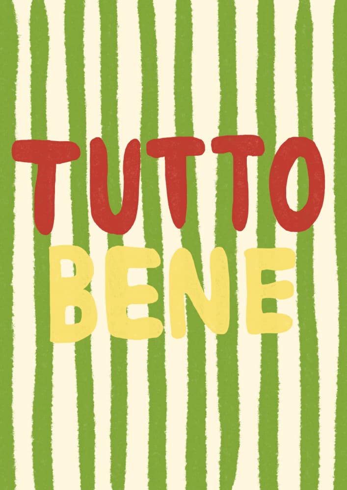 Tutto Bene All Good by Studio Dolci — canvas wall art
