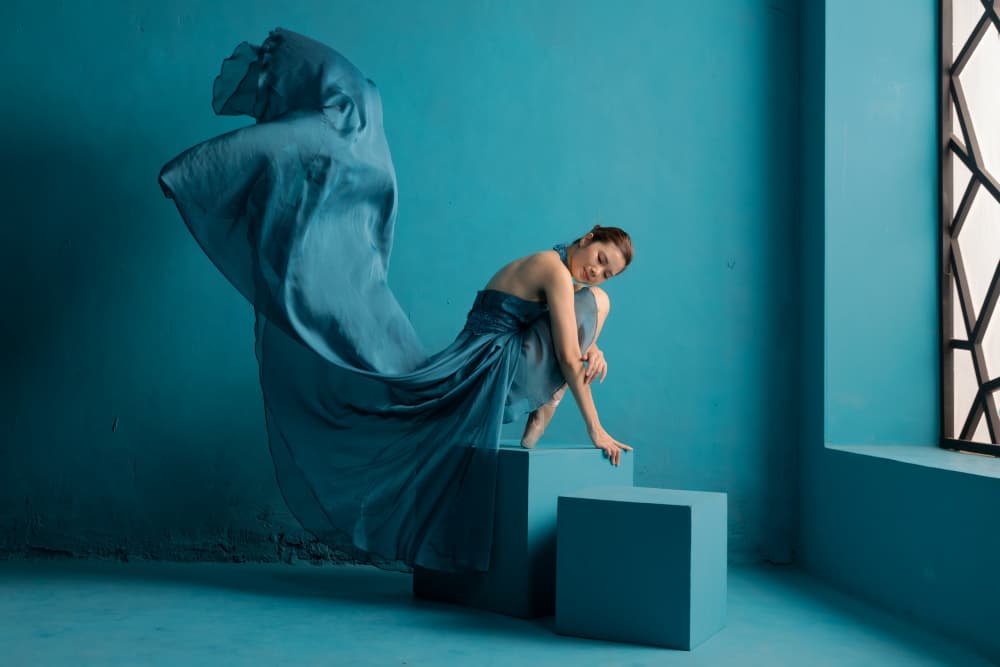 Graceful Blue Movement by Lisdiyanto Suhardjo — canvas wall art