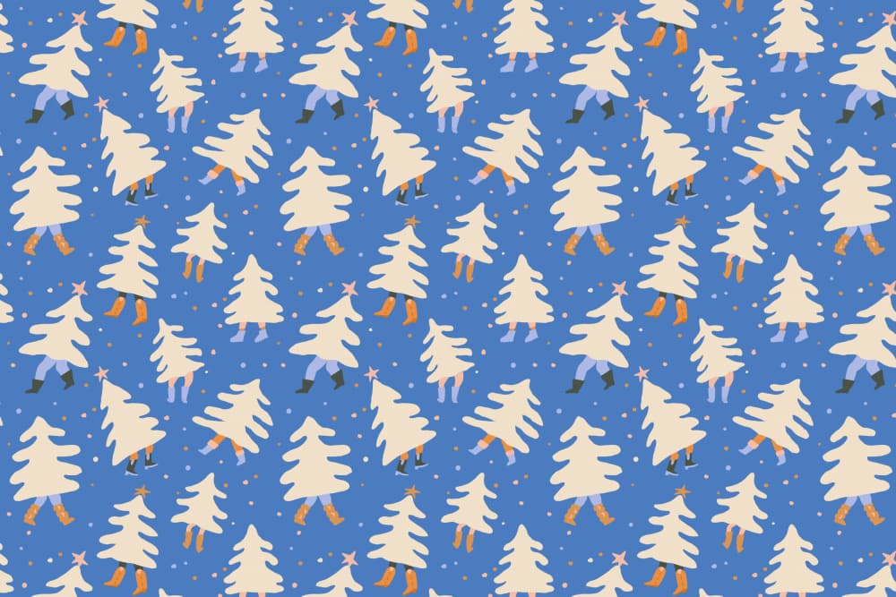 Christmaspatternno44 by Treechild — canvas wall art