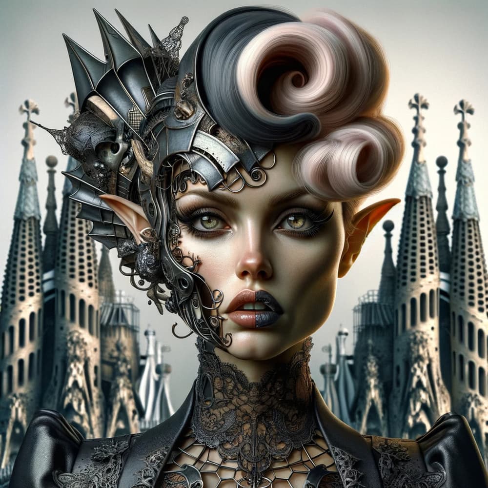 Gothic Elf Queen Barcelona by David Galan — canvas wall art