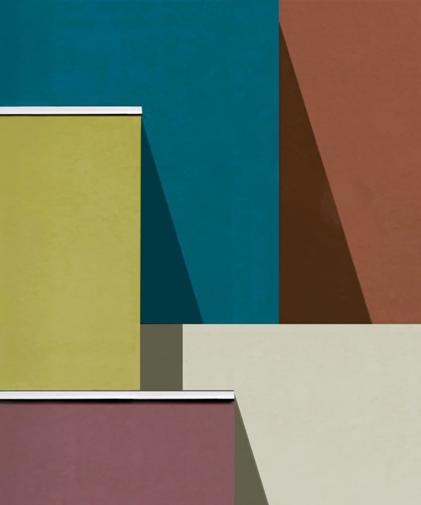 Vibrant Architectural Abstraction by Arnon Orbach — canvas wall art