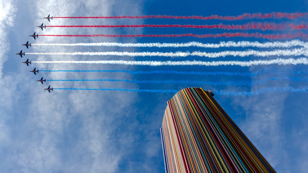 Flying French Colors by Jean-Marc Aloy — canvas wall art