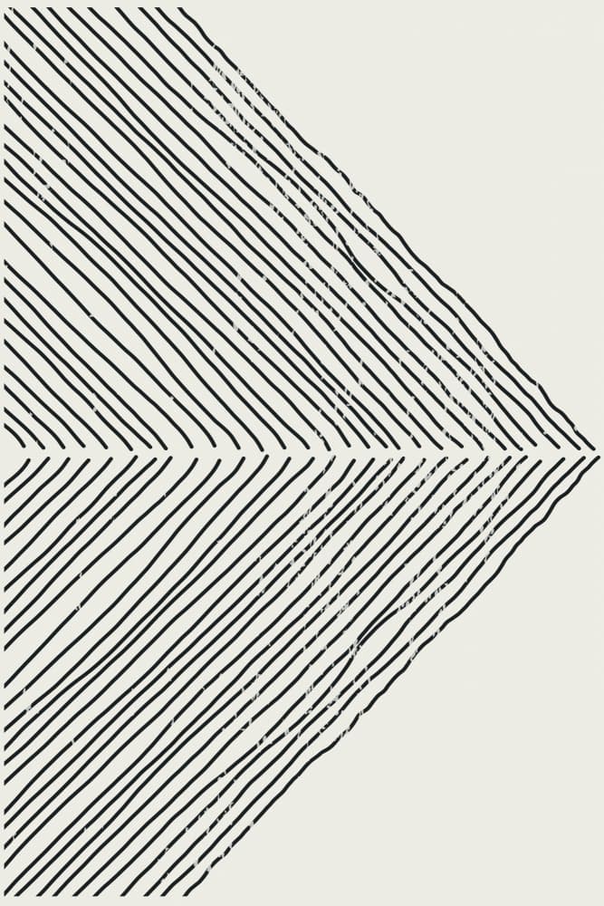 Geometric Textured Lines by jay stanley — canvas wall art