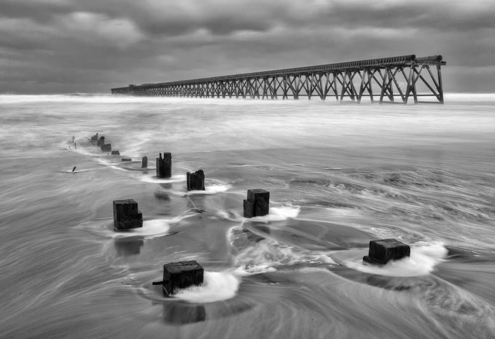 Weathered Pier Seascape by Daniel Springgay — canvas wall art