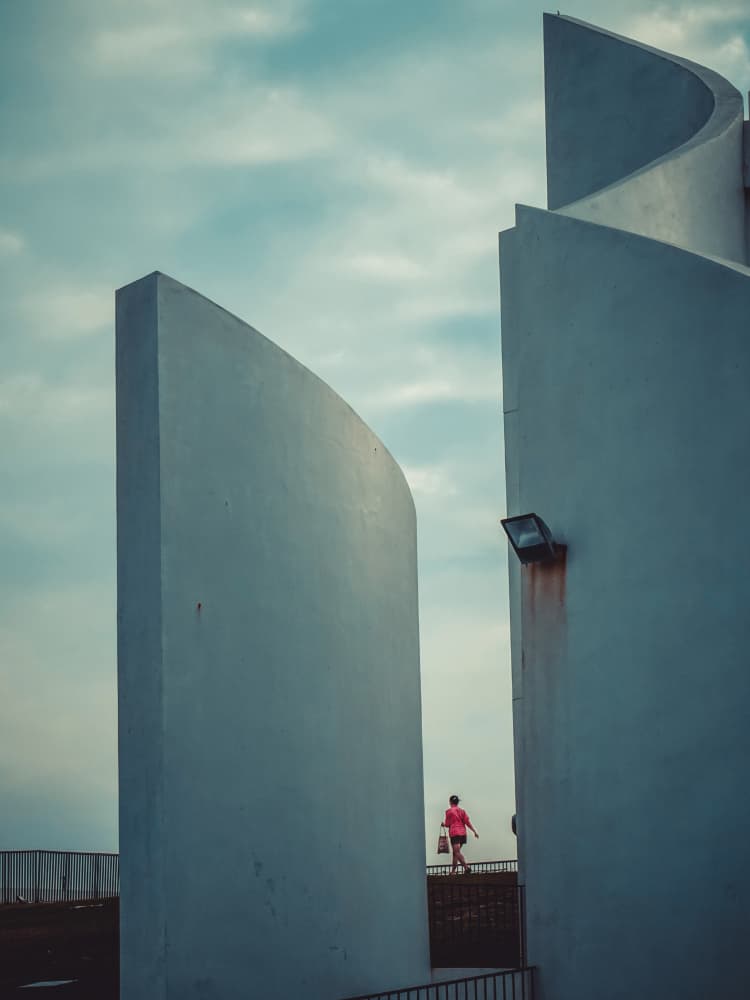 Modern Geometric Passage by Yi-Tang Wang — canvas wall art