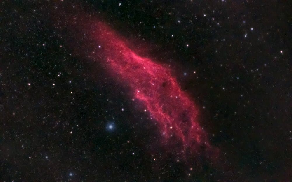 Celestial Red Nebula by Basudeb Chakrabarti — canvas wall art