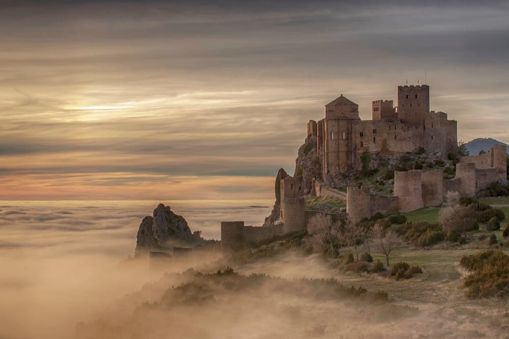 Medieval Castle Above Fog by TONY GORAN — canvas wall art