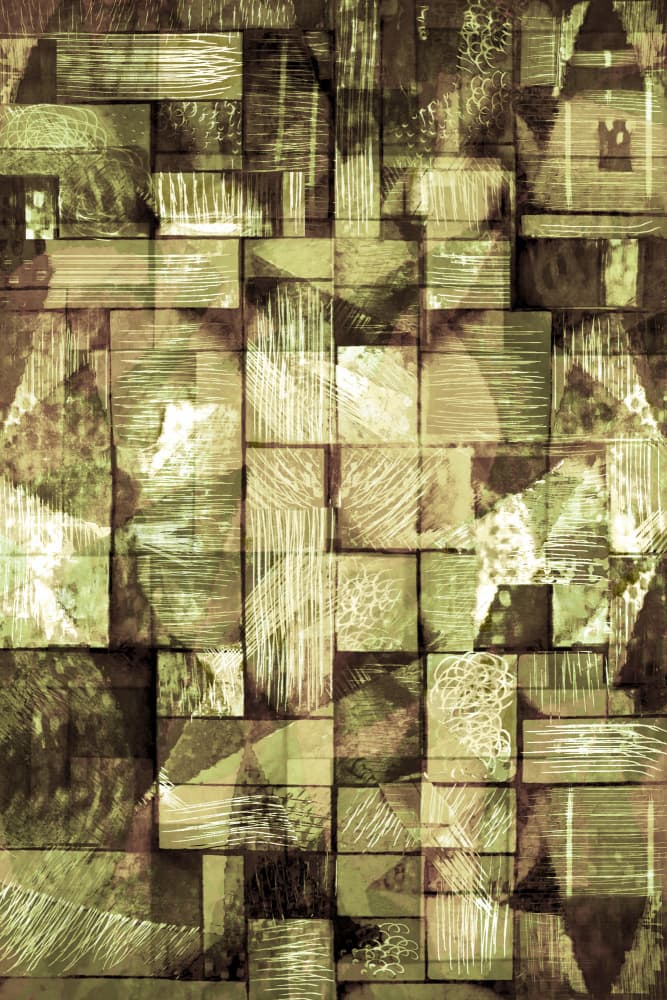 Earthy Geometric Fragments by Christina Sillen — canvas wall art