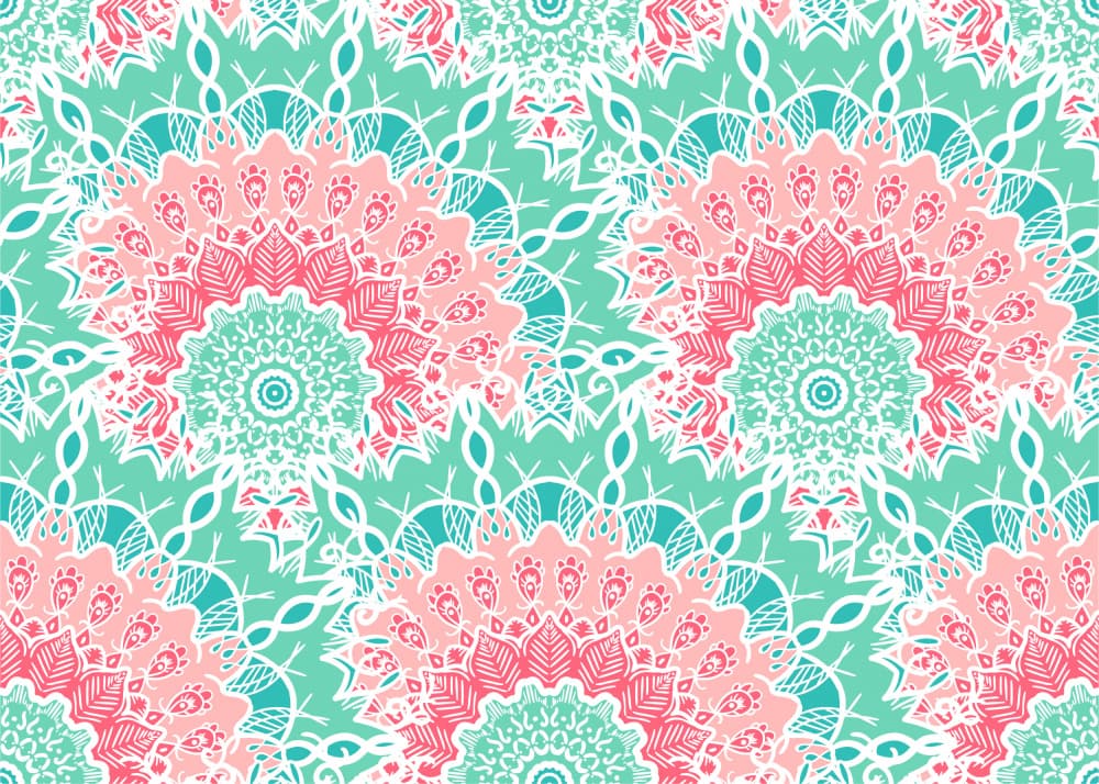 Bohemian Mandala Pattern by Marika Barsrsind — canvas wall art