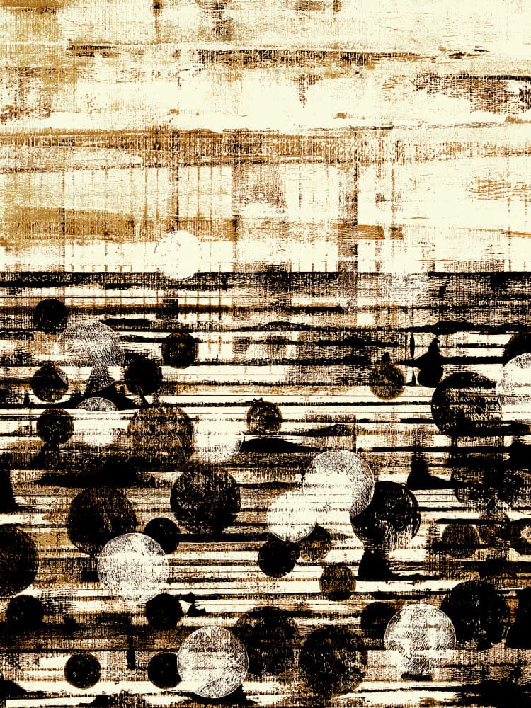 Abstract Grunge Circles by Petr Strnad — canvas wall art