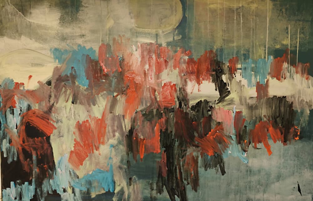 Dynamic Abstract Landscape by Joackim Schou Dahle — canvas wall art