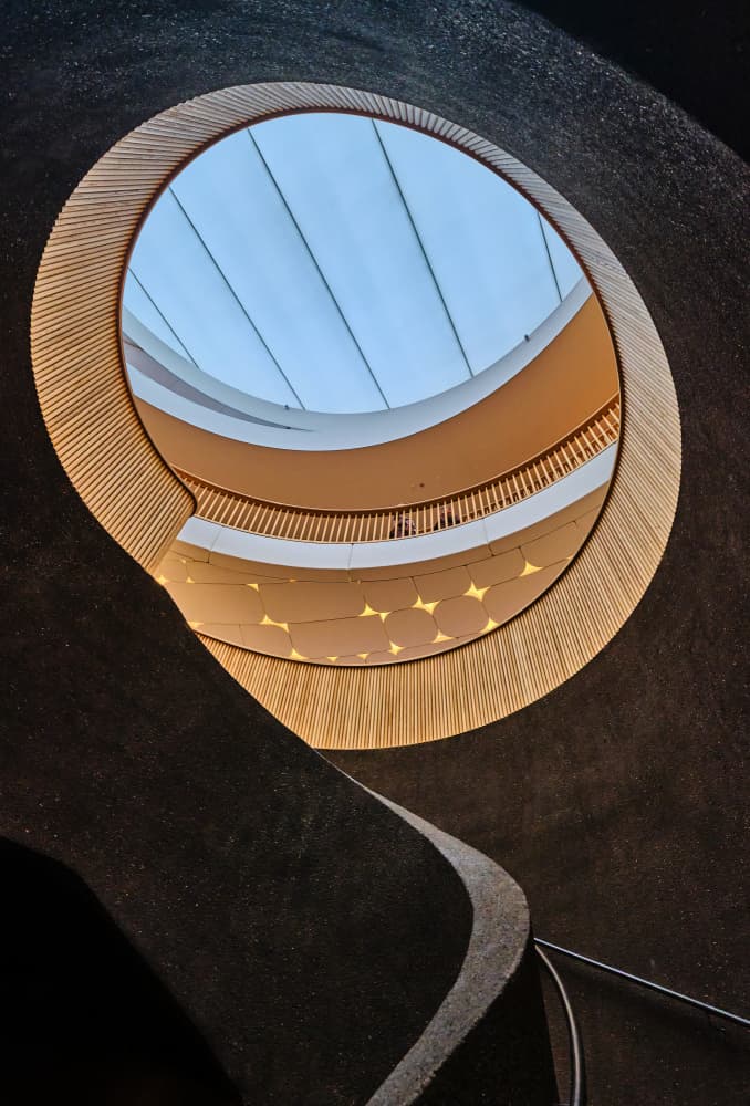 Modern Circular Atrium by Avital Hershkovitz — canvas wall art