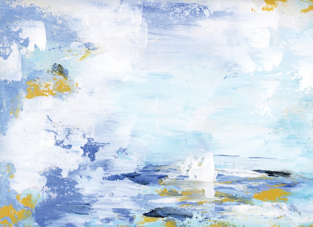 Fluid Blue Serenity by Breanna Megan Studio — canvas wall art