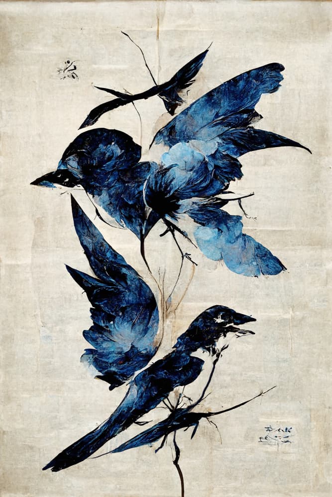 Azure Flight by Treechild — canvas wall art