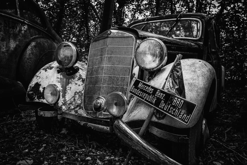 Forgotten Classic Car by Adam Dauria ☂ — canvas wall art