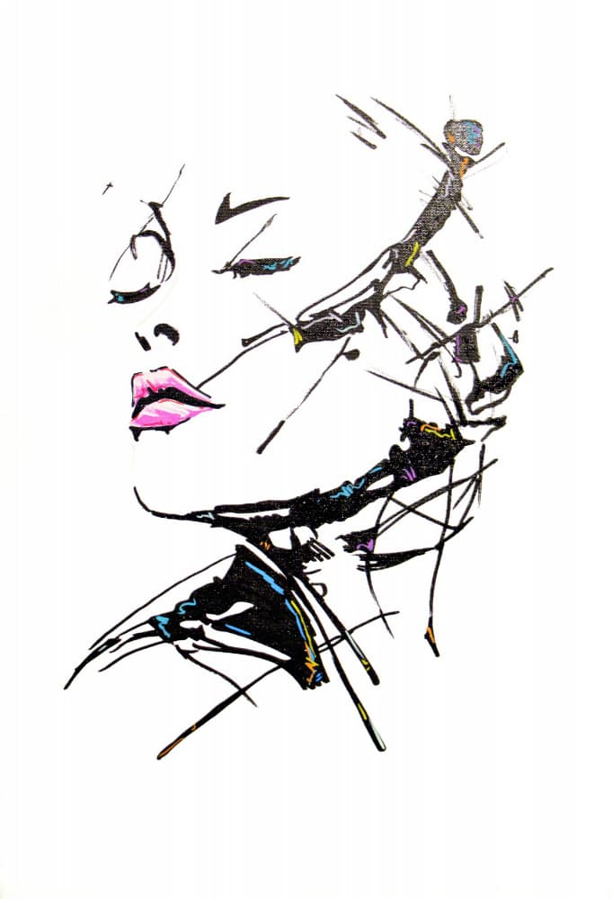 Elegant Abstract Woman by Rafal Kulik — canvas wall art