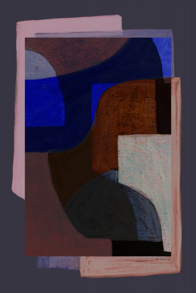 Chalks and Shapes 7X by Mareike Böhmer — canvas wall art