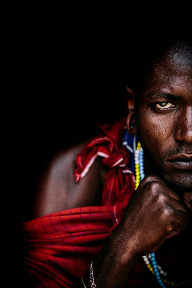 Intense Maasai Gaze by Vedran Vidak — canvas wall art
