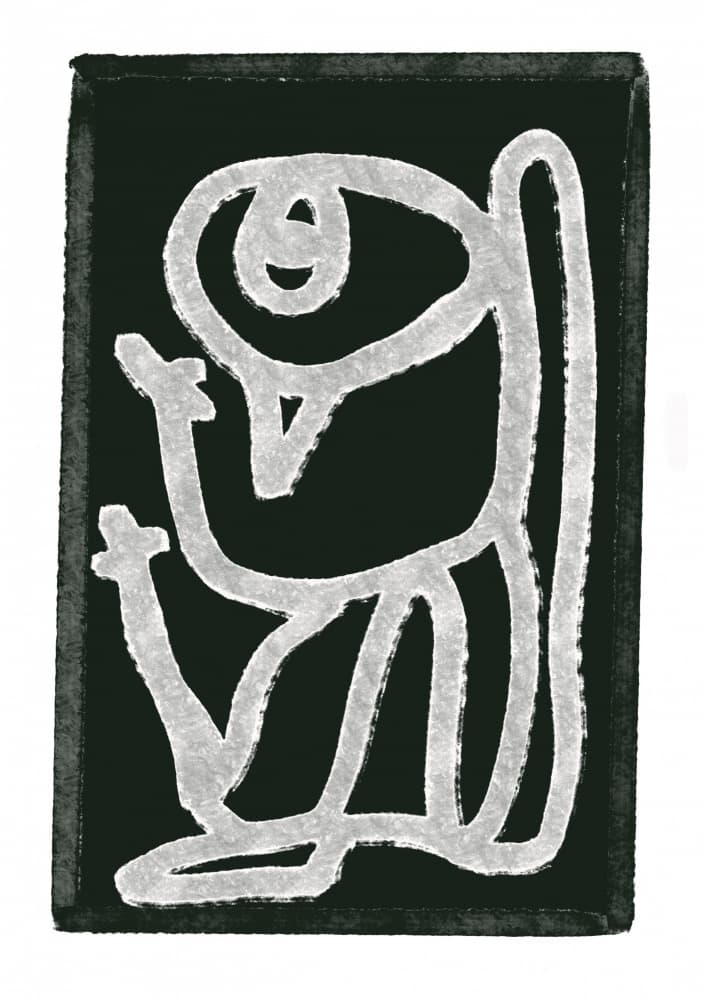 Abstract Seated Figure by Sharyn Bursic — canvas wall art