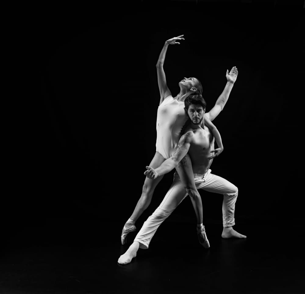 Dynamic Dance Couple by Tali Stein — canvas wall art
