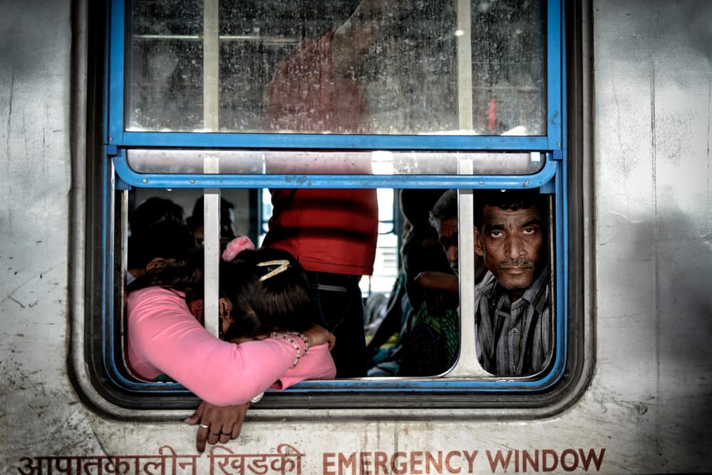 Indian Train Window by Mohammed Al Sulaili — canvas wall art