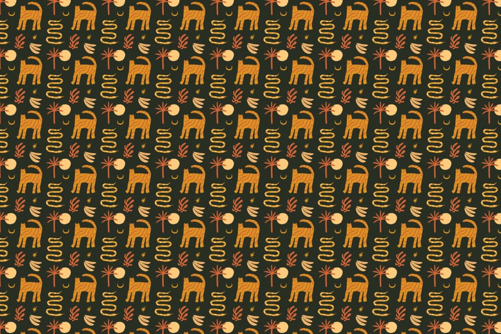 Tigerpatternno19 by Treechild — canvas wall art