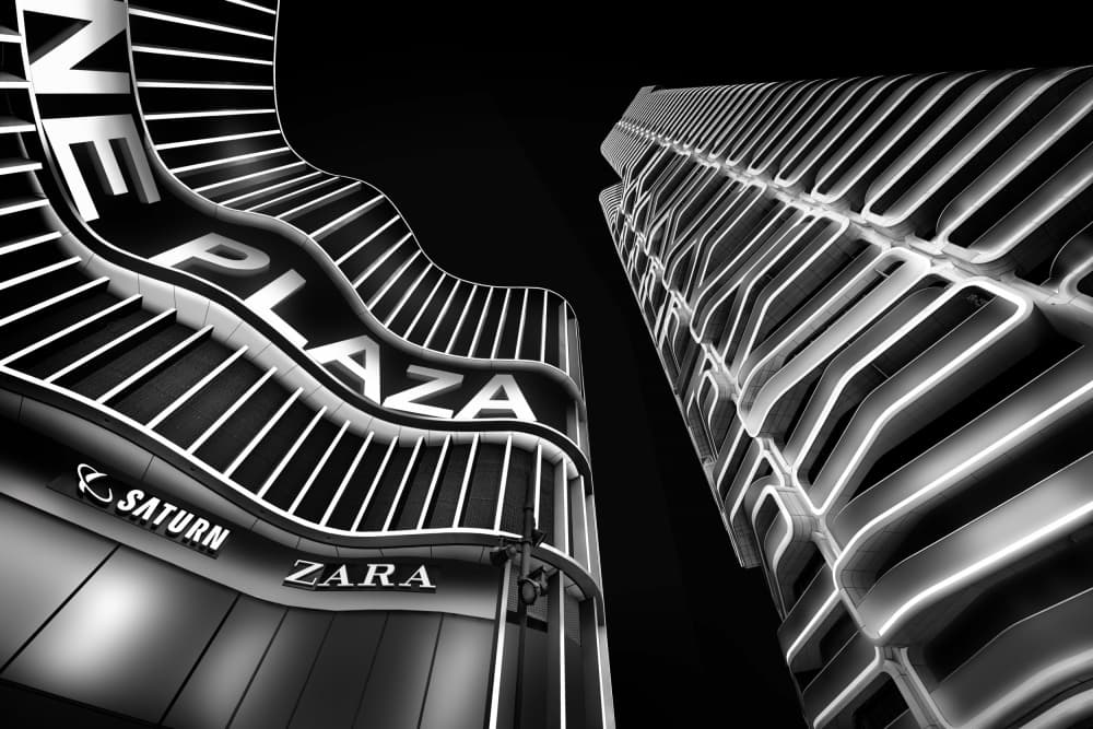 Modern City Glow by jordiegeatorrent — canvas wall art