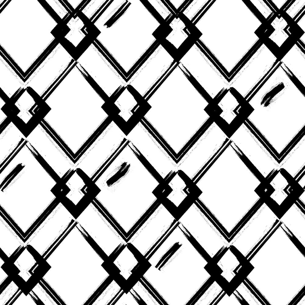 Brushstroke Diamond Grid by Marika Barsrsind — canvas wall art