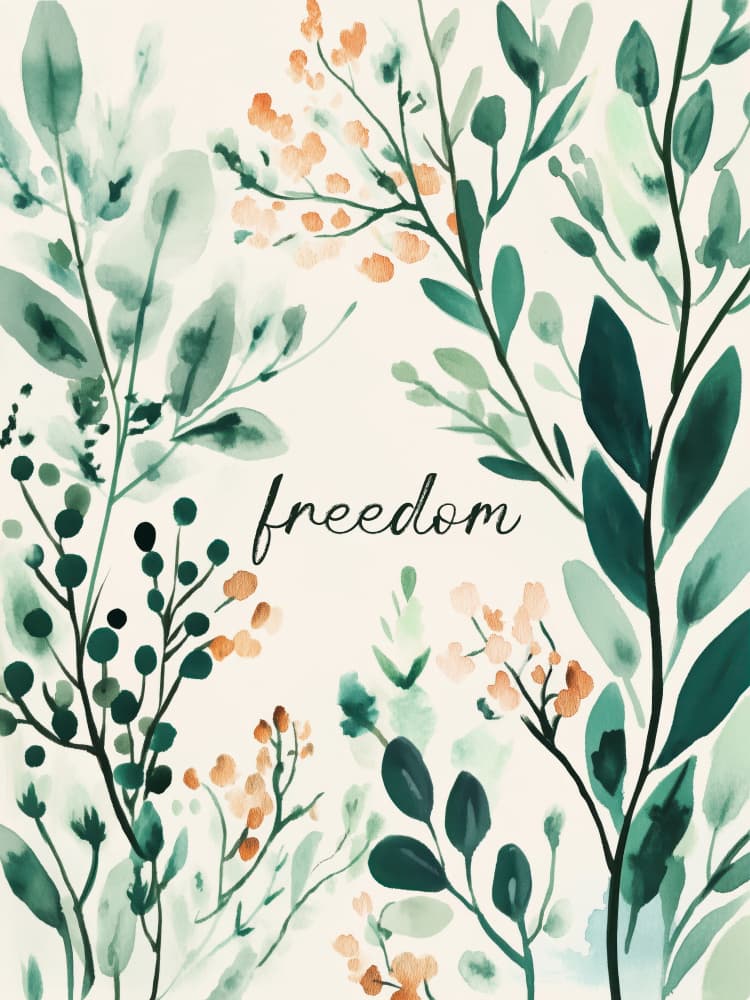 Botanical Serenity by Treechild — canvas wall art