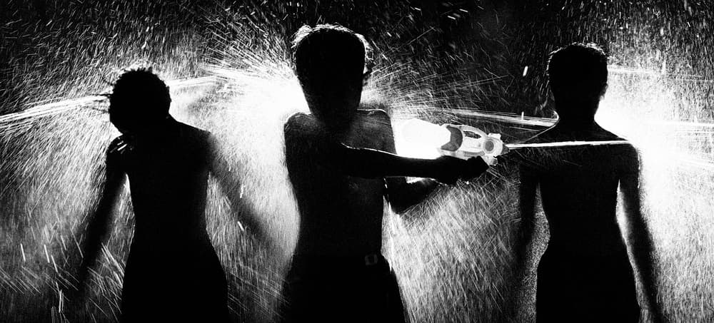Summer Water Fight by Hari Sulistiawan — canvas wall art