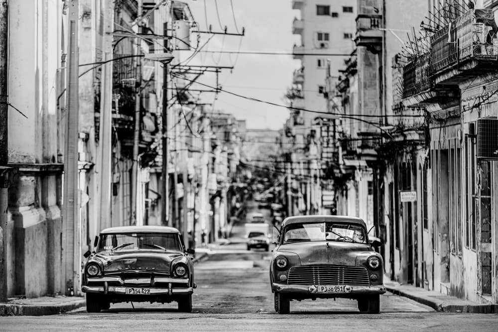 Havana Classic Cars by Marco Tagliarino — canvas wall art