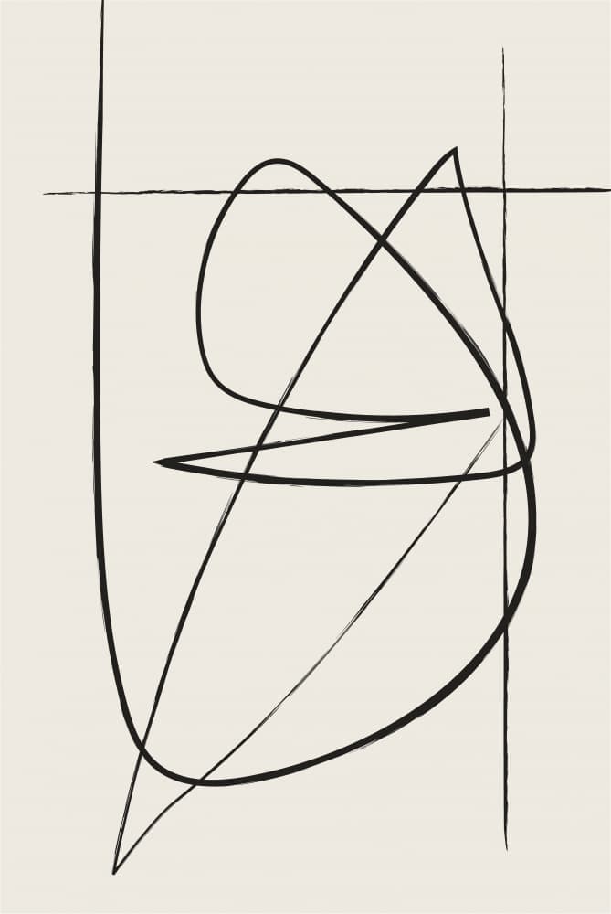 Dynamic Abstract Lines by Oju Design — canvas wall art