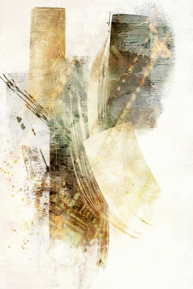 Earthy Abstract Layers by Rafal Kulik — canvas wall art